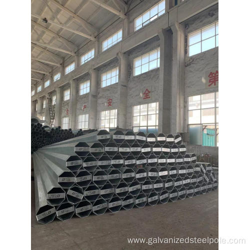 40FT hot dip galvanized steel pole